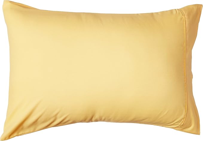 Sweet Home Collection 7 Piece Comforter Set Bag Solid Color All Season Soft Down Alternative Blanket & Luxurious Microfiber Bed Sheets, Yellow, Queen