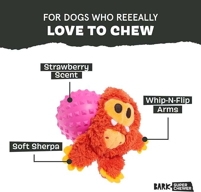 Barkbox Betty Bigfoot Dog Toy for Medium to Large Aggressive Chewers, Durable with Hidden Surprise Toy Inside for Extended Playtime-Mewly Pet