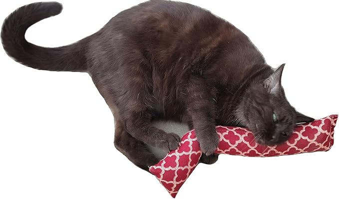 15" Catnip Cat Kicker Toys/Kitty Kick Sticks/Cat-Nip Kick Sticks (Rose Red) (Kickers Filled with 1 oz Premium Canadian Catnip)-Mewly Pet