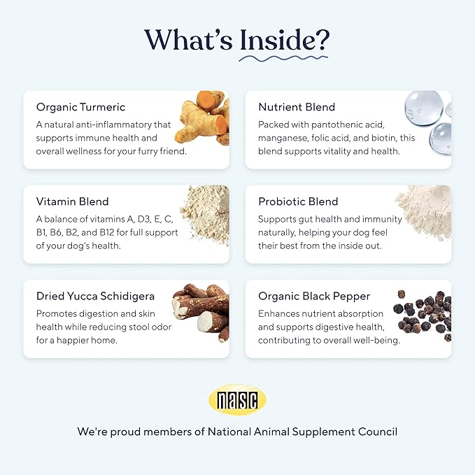 Pawfy Probiotics for Dogs | Supports Digestive Health, Diarrhea for Small and Large Dogs | Improves Gut Health | Anti Yeast Supplements | Promotes Skin Health and Seasonal Allergies Support - 30 Chews-Mewly Pet