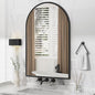 Antok Bathroom Mirror,36"x24" Wall Mirror, Decorative Mirrors Vanity Mirror Aluminum Alloy Frame Contemporary Hanging Mirror for Living Room Bathroom Entryway,Black,Arched