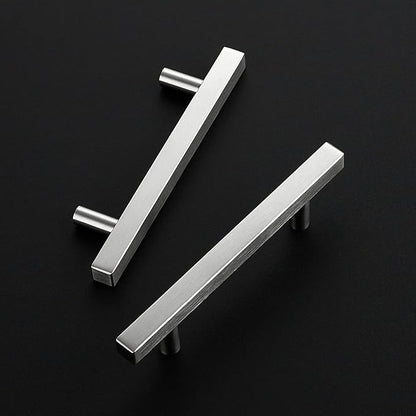 Ravinte Brushed Nickel Cabinet Handles 30 Pack 3-1/2 inchSatin Nickel Square Cabinet Pulls Silver Hardware for Kitchen Cabinets 6 inch Overall Length Stainless Steel Drawer Pulls