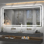77x 36 inch Large Lighted Bathroom Mirror for Wall, LED Illuminated Vanity Mirror with Lights, Dimmable, Anti-Fog, ETL Listed (Backlit and Front Lighted)