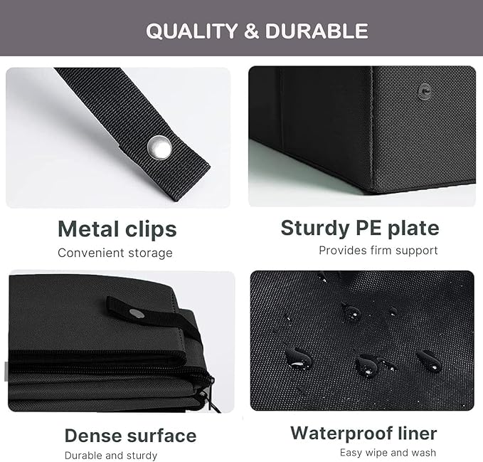 Portable Cat Travel Litter Box with Zipped Lid, Foldable Travel Litter Box, No Leakage, No Smell, Waterproof, Easy to Carry, Easy to Use in Hotels, Car-Mewly Pet