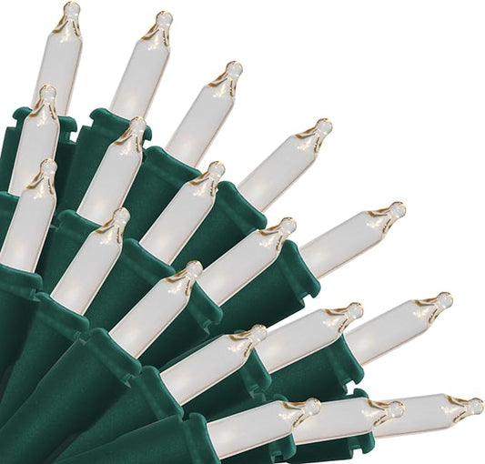 Brite Star 50 Lt String to String Lights, Clear, Green Wire