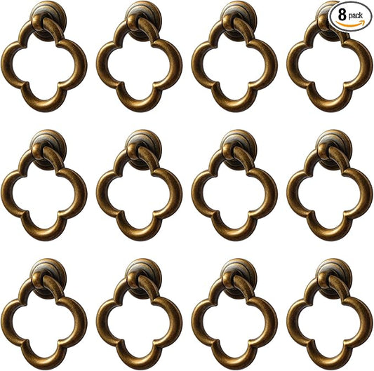 Cupboard Knobs Cabinet Knobs Drawer knobs, Zinc Alloy Gold Knobs for Dresser, Cupboard Knobs for Kitchen, Bathroom (Style E-12)
