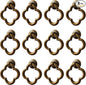 Cupboard Knobs Cabinet Knobs Drawer knobs, Zinc Alloy Gold Knobs for Dresser, Cupboard Knobs for Kitchen, Bathroom (Style E-12)