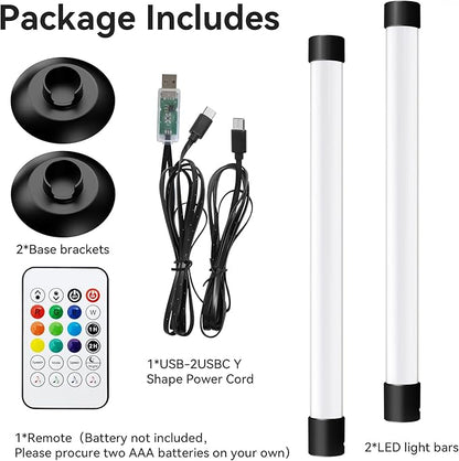 Led Light Bar with Music Sync, Color Changing TV Backlight App & Remote Control, IC+RGB & W Smart RGB Light Bar, USB Powered Led Lights for TV, PC Room Monitor Backlight Gaming Accessories