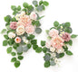 Artificial Flowers Decorations Pack of 2,Centerpieces for Wedding Reception Backdrop Decoration, Floral Decor Wall Home Entryway OutdoorDecorations (Pink)