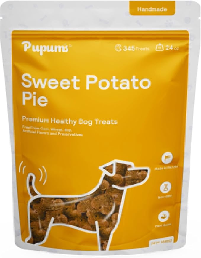 Sweet Potato Dog Treats Organic Grain Free Non-GMO Highly Digestible Dog Biscuits Made in USA (24oz)-Mewly Pet