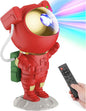 Mooyran Christmas Light Projector Indoor - Red Astronaut Galaxy Projector, Festive Holiday Decor, Romantic Lights for Bedroom, Unique with Remote & Timer