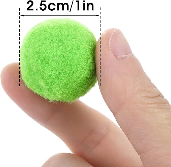 Molain Large Cat Toy Balls, Soft Cat Balls 1Inch Kitten Pom poms Ball Cat Play Toy (50 Pcs)-Mewly Pet