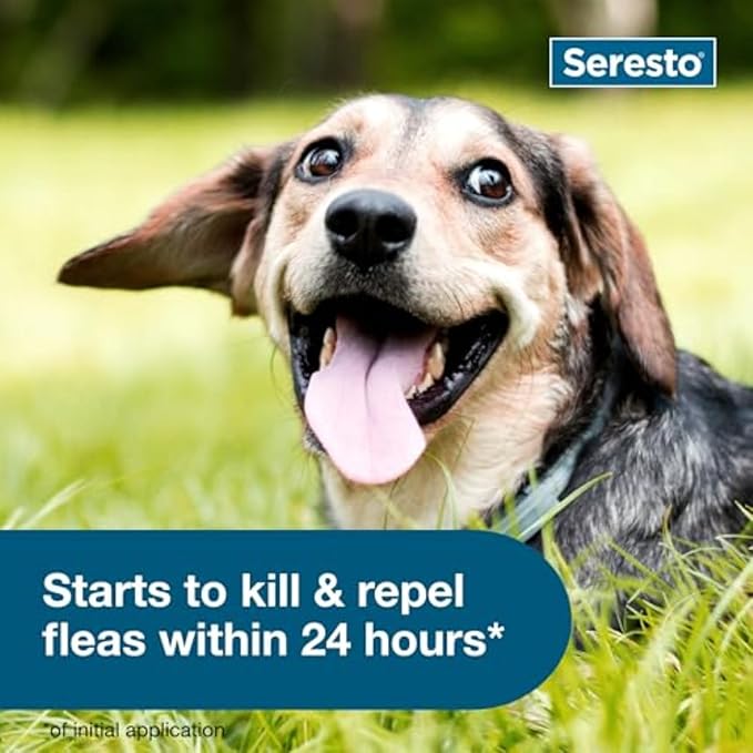 Seresto Small Dog Vet-Recommended Flea & Tick Treatment & Prevention Collar for Dogs Under 18 lbs. | 8 Months Protection-Mewly Pet