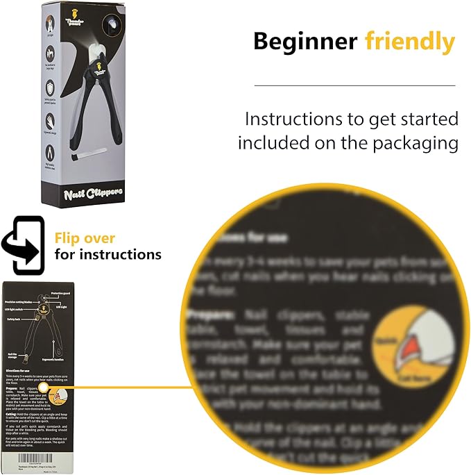 LED Dog Nail Clippers with Light, Trimmers with Protective Guard, Quick Sensor, Safety Lock and Nail File - Suitable for Large and Small Dogs & Cats (Grey, LED)-Mewly Pet