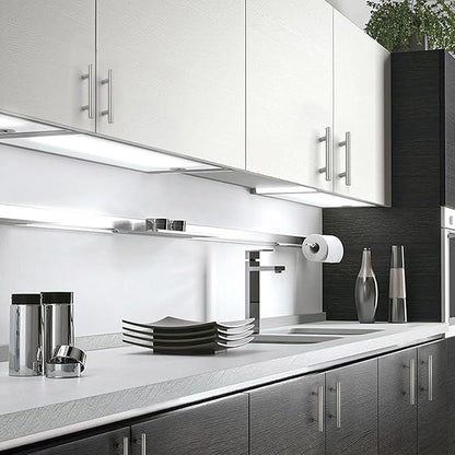 JOY DECOR 25 Pack 5 Inch Cabinet Pulls Kitchen Cabinet Handles with 3 Inch Hole Center Brushed Nickel Cabinet Hardware Stainless Steel Kitchen Drawer Pulls for Cabinets Cupboard, 76mm Hole Centers
