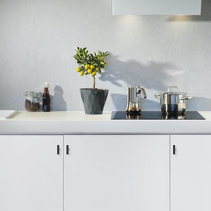 Ravinte 5 Pack Black Cabinet Pulls Single Hole Square Kitchen Cabinet Handles Matte Black Kitchen Hardware for Drawer Pulls Drawer Handles Come with Screwdriver