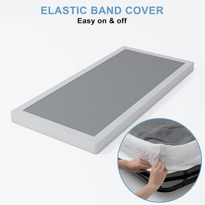 Low Profile Box Spring Twin,3 Inch Box Spring for Twin Size Bed,Heavy Duty Bed Base,Metal Mattress Foundation,Easy Assembly/Noise Free/Non Slip