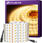 HitLights LED Strip Lights Warm White 3000K, 16.4ft Premium Tape Light for Bedroom, 300 LEDs/Reel, 150LM/ft, 22W, UL-Listed, 12V Flexible Dimmable Rope Lights for Room, Home, Under Cabinet Lighting