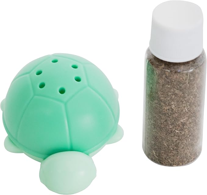 Catstages Wobble Turtle Catnip Diffuser Refillable Cat Toy-Mewly Pet