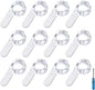 Fairy Lights CR2032 Battery Operated,6.6Ft/2Meter 20 LEDs Micro Silver Wire String Lights for Bedroom Christmas Party Wedding Decoration(Cool White, 12 Pack)