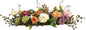 Nearly Natural 4665 Mixed Mini Peony Centerpiece Silk Flower Arrangement,10"D x 34"W x 6.5"H