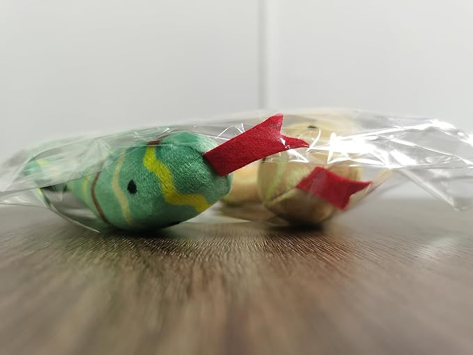 YUDANSI Cat Catnip Snake Toys for Indoor Cats, Snaky Toy 2 Pack for Kitten Play, Soft Plush Toy for Kitty Kicking Chewing and Teeth Cleaning, Interactive Colorful Simulation Toy for Pets Indoor-Mewly Pet