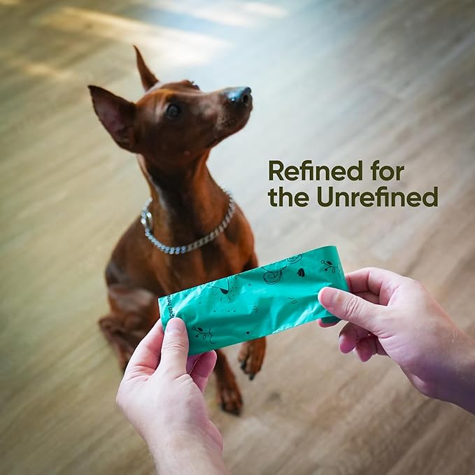 Compostable Dog Poop Bags – 270 Count Refill Rolls, TÜV OK Compost HOME Certified, Plant-Based Materials, Leakproof, Unscented, Extra Thick, Fits All Dispensers-Mewly Pet
