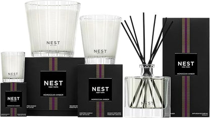 NEST New York Reed Diffuser Liquid Refill, Moroccan Amber - 5.9 fl oz - Fragrance for Up to 90 Days - Flame Free