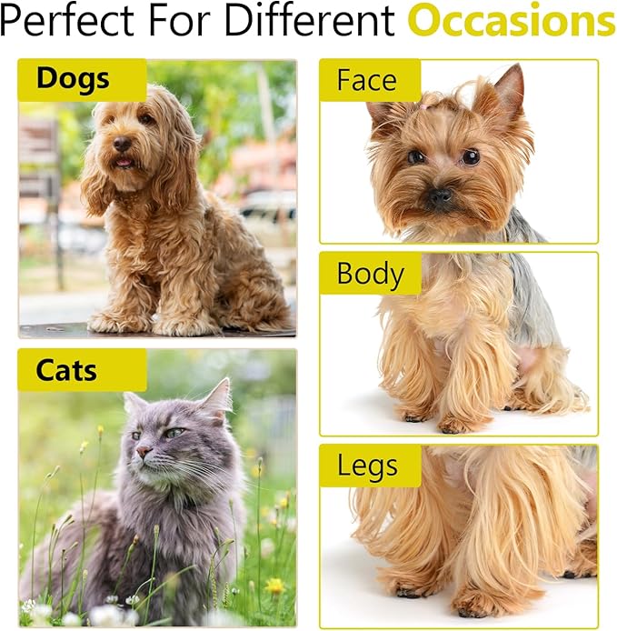 Laazar Dog thinning shears for dogs - Sharp Stainless Steel Blades with Colorful Handles, Safe and Easy-to-Use With Beautiful results, Long Lasting dog grooming thinning shears-Mewly Pet