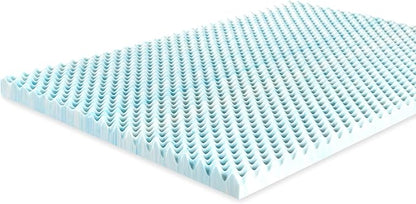 ZINUS 3 Inch Swirl Gel Cooling Memory Foam Mattress Topper, Cooling Airflow Design, CertiPUR-US Certified, Full