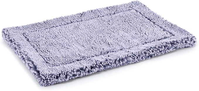 Stoutwool Indestructible Dog Bed - Fluffy Chew Proof Dog Crate Pad - Tough Kennel Pad for Aggressive Chewers - Washable, Ideal for Jumbo Breeds & Fits 54-Inch Crate - 53"x35", Jacaranda-Mewly Pet