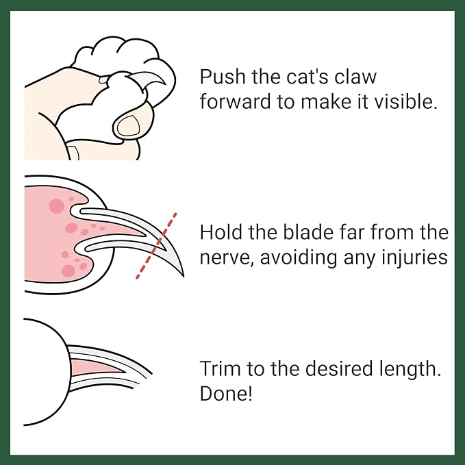Cat Nail Clipper - Extra Sharp & Thin Blades for Indoor Cats, Small Dogs and Any Small Pets - Expertly Crafted in Korea-Mewly Pet