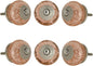 Perilla Home Set of 6 Pink Bubble Crystal Glass Knob for Kitchen Cabinets - Crystal Glass Handles and Pull Knob for Dresser Drawer | Living Room | Kitchen | Bathroom | Closet Cupboard Furniture