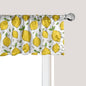 Ambesonne Lemons Window Valance, Continuous Citrus Fruits Leaves Refreshing Cartoon Pattern, Curtain Valance for Kitchen Bedroom Decor with Rod Pocket, 54" X 18", Lime Green Earth Yellow