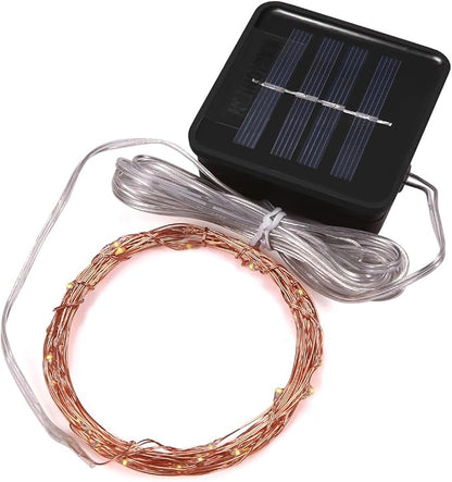 Magicnight Solar Mini Teeny Tiny Lights,Starry String Light for Garden Fairy,Tree,Railing,Arbor,Fence,16 Feet 50LEDs,2 Pack,Multi Colors