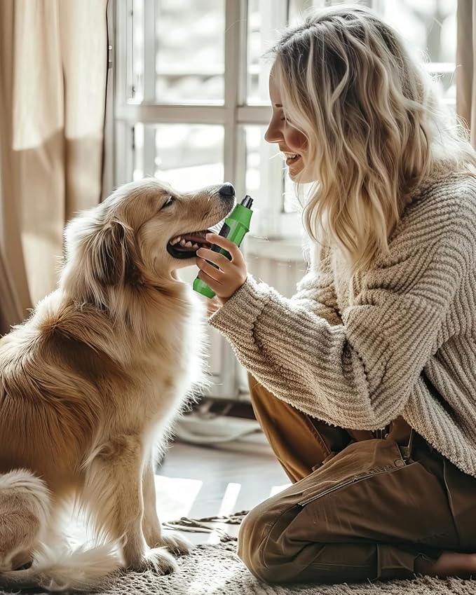 YABIFE 7-Speed Pet Nail Grinder with Light – Heavy Duty, Whisper Quiet Nail Trimmer for Dogs, Cats, Birds & Small Animals – Single-Handed Operation-Mewly Pet