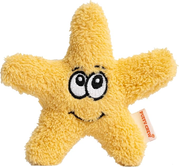 Interactive Catnip Cat Plush Toy, Ocean Theme, 5'', for All Breed Size Cats (Starfish)-Mewly Pet