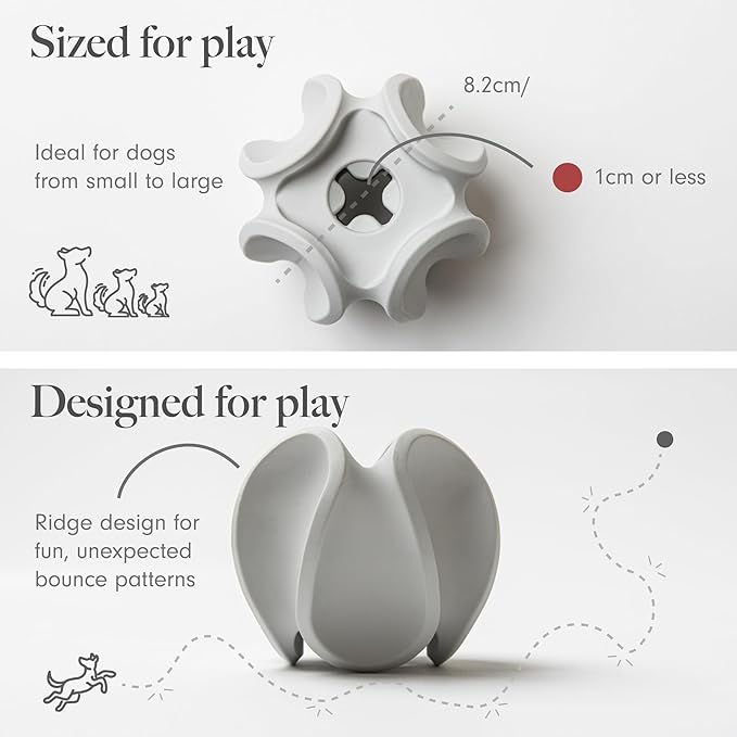 LAY LO Treat Dispensing Dog Toy – Natural Rubber Topple Toy for Chewing, Enrichment & Mental Stimulation | Dog Treat Dispenser Puzzle | Dishwasher Safe | Includes Live Trainer Support-Mewly Pet