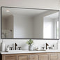 Black Bathroom Mirror for Wall, 30x60 Inch Rectangle Mirrors with Metal Frame, Modern Vanity Wall Mirror Decor for Entryway Hangs, Bathroom Living Room Horizontal or Vertical