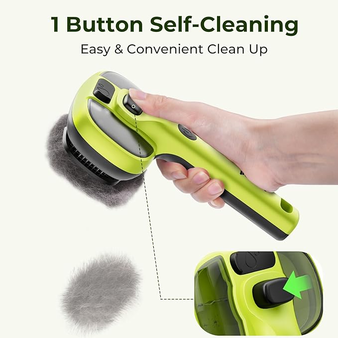 Pecute Cat Steam Brush, Self-Cleaning Steam Cat Brush with 2 Water Spray Modes, Large Capacity Tank, Steaming Renu Dog Brush for Shedding Massaging Grooming, Cool Mist Only-Mewly Pet