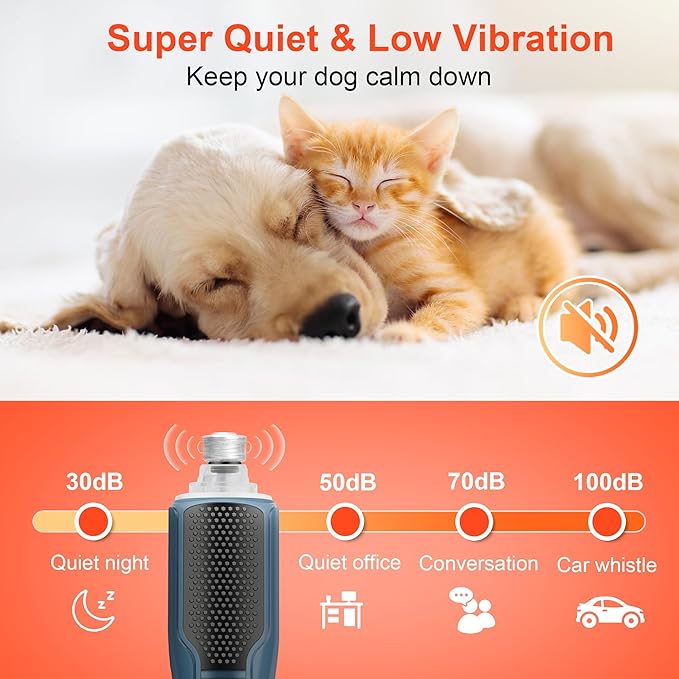 Dog Nail Grinder 7-Speed & 360° LED Light, Professional Pet Nail Grinder for Dogs and Cats, Electric Dog Nail Trimmer Painless Paws Grooming & Smoothing Tool for Large Medium Small Dogs Cats Pets-Mewly Pet