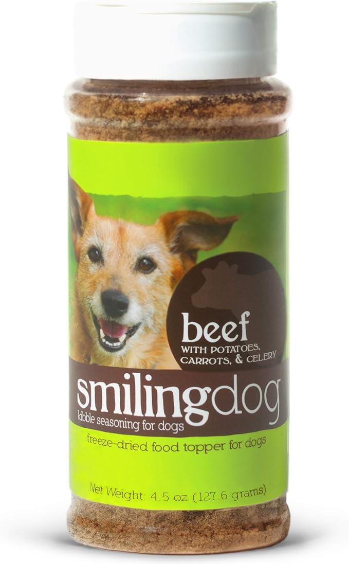 Herbsmith Kibble Seasoning – Freeze Dried Beef – Dog Food Topper for Picky Eaters - 4.5oz-Mewly Pet