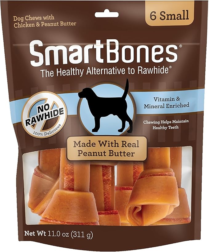 SmartBones Small Chews, Treat Your Dog to a Rawhide-Free Chew Made with Real Meat and Vegetables-Mewly Pet