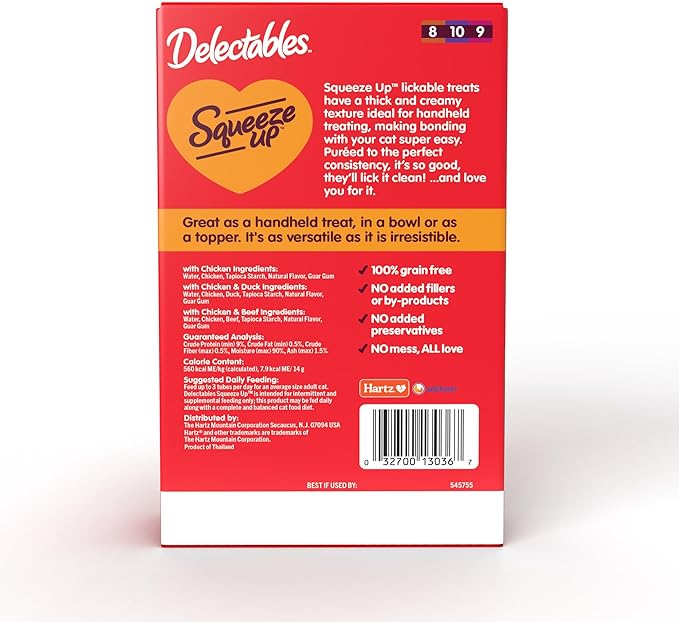Delectables Squeeze Up Non-Seafood Variety Pack Lickable Cat Treat, 20 Count (Pack of 1)-Mewly Pet