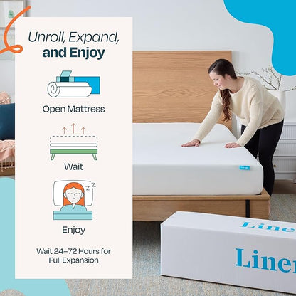 Linenspa 8 Inch Gel Infused Memory Foam Mattress – Queen Size – Medium Feel - Cooling Gel - Mattress in a Box - Primary or Guest Bedroom - Pressure Relieving and Breathable – CertiPUR-US Certified
