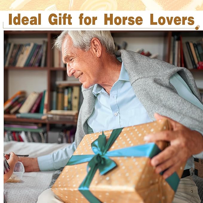 Abbylike 12 Pieces Horse Grooming Kit Racing Festival Tack Room Supplies Horse Brush Sets Equine Care Cleaning Kit Shedding Grooming Massaging Tools(Khaki)-Mewly Pet