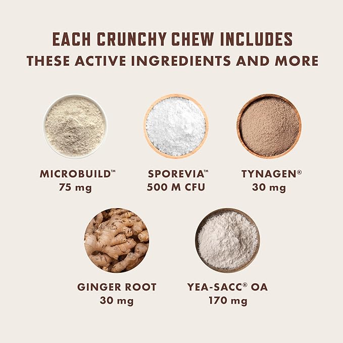 Rocco & Roxie Cat Probiotic Health Supplement for Cats, Prebiotic and Postbiotic for Digestive + Gut Support, Constipation Relief, Anti Diarrhea, Supplements & Vitamins, Chicken Flavored Crunchy Chews-Mewly Pet