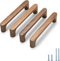 Walnut Round 7-1/2in 4 pcs Wooden Drawer Pulls Handle pulls for cabinets Kitchen Cabinet Drawer pulls Cabinet Door Pull