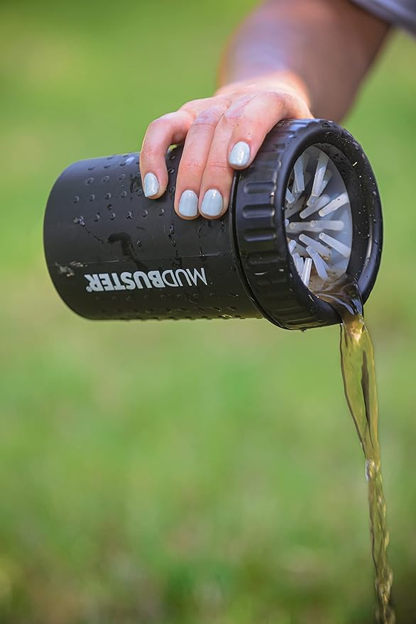 Dexas Medium Dog Paw Cleaner, Matte Black - Premium Quality Pet Supplies and Dog Accessories - Easy to Use and Clean MudBuster for Dogs - Patented Product - BPA Free-Mewly Pet