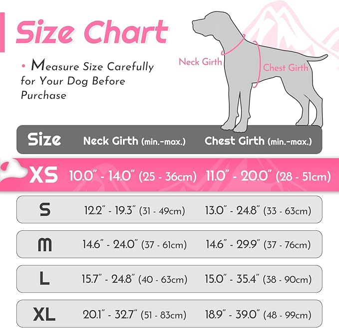 Eagloo Small Dog Harness No Pull, Service Vest with Reflective Strips and Control Handle, Adjustable and Comfortable for Easy Walking, No Choke Pet Harness with 2 Metal Rings, Pink, XS-Mewly Pet